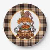 Give Danke Gnome Pappteller (Vorderseite)