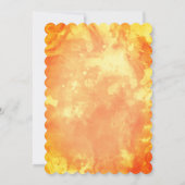 "Give Danke" Watercolor Pumpkin Erntedank Einladung (Rückseite)