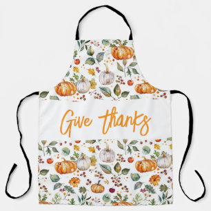 GIVE DANKS Herbst Pumpkins & Blätter Urlaub Schürze