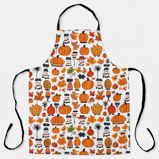 GIVE DANKS Herbst Pumpkins & Blätter Urlaub Schürze (Vorderseite)
