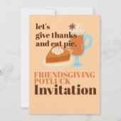 "Give Danky" und "Pie Friendsgiving" von lass Einladung (Rückseite)