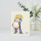 'Give hat mich Hug!' Postcard Postkarte (Stehend Vorderseite)