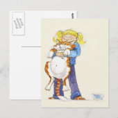 'Give hat mich Hug!' Postcard Postkarte (Vorne/Hinten)