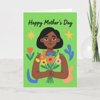Give Her Flowers Mother's Day Card Feiertagskarte