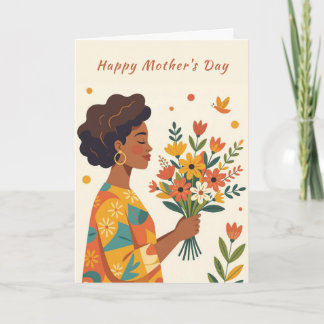 Give Her Flowers Mother's Day Card Feiertagskarte