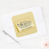 Give it to your mom 1 quadratischer aufkleber (Umschlag)