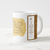 "Give Me Jesus" Jumbo-Tasse (Gold) (Vorderseite Rechts)