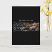 Give Me Liberty Or Give Me Death Patrick Henry Ful Karte (Gelbe Blume)