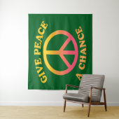 'Give Peace a Chance' Tapestry Wandteppich (Beispiel)