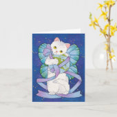 Give Peace hat Chance Notecard Moussart Karte (Gelbe Blume)