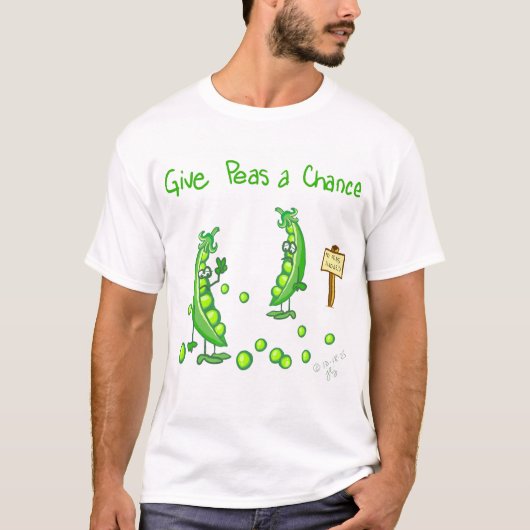 Give Peas a Chance T-Shirt (Vorderseite)