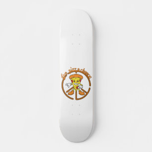 GIVE PIZZA Eine CHANCE lustige Pizzeria-Idee Skateboard