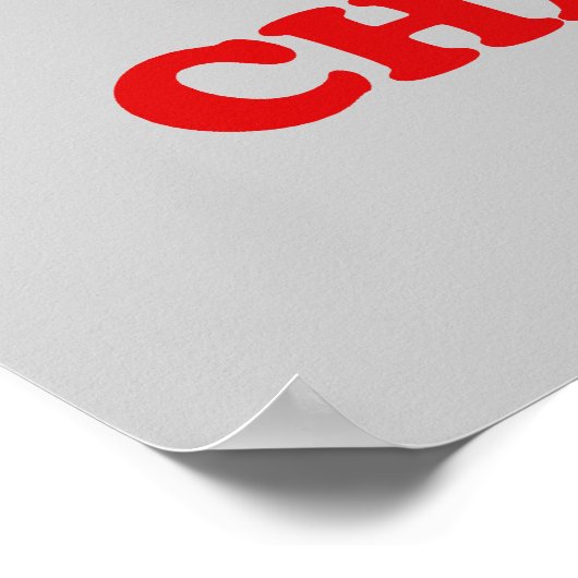 GIVE QUICHE EINE CHANCE POSTER (Ecke)