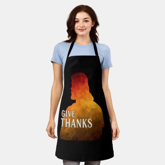 GIVE THANKS APRON SCHÜRZE (Getragen)