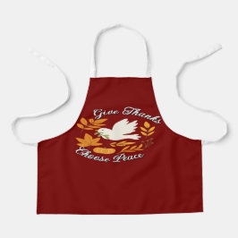 'Give Thanks, Choose Peace' All-Over Print Apron Schürze