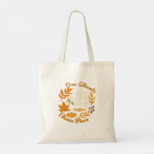 'Give Thanks, Choose Peace' Budget Tote Bag Tragetasche (Rückseite)