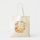 'Give Thanks, Choose Peace' Budget Tote Bag Tragetasche (Vorne)