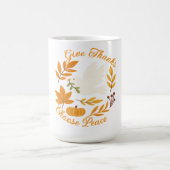 'Give Thanks, Choose Peace' Mug Kaffeetasse (Mittel)