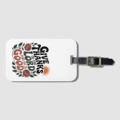 Give Thanks - Christian Gepäckanhänger (Vorderseite (Horizontal))