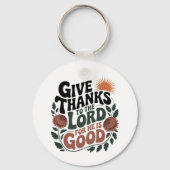 Give Thanks - Christian Schlüsselanhänger (Rückseite)