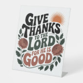 Give Thanks - Christian Sockelschild (Vorderseite)