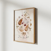 Give Thanks Fall Art Print Poster