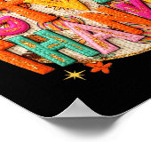 Give Thanks, Fall Leopard Coquette Bow, Preppy Tha Poster (Ecke)