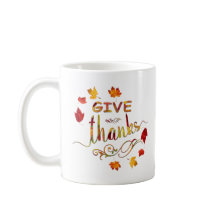 Give Thanks Fall Rustic Thanksgiving Monogram