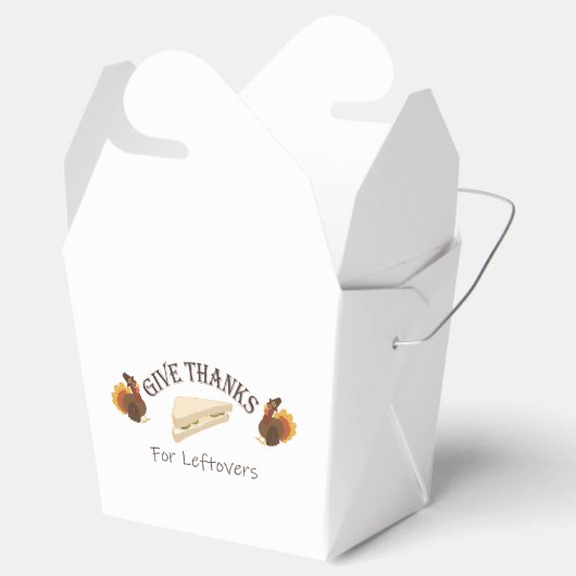 Give Thanks For Leftovers Geschenkschachtel (Geöffnet)