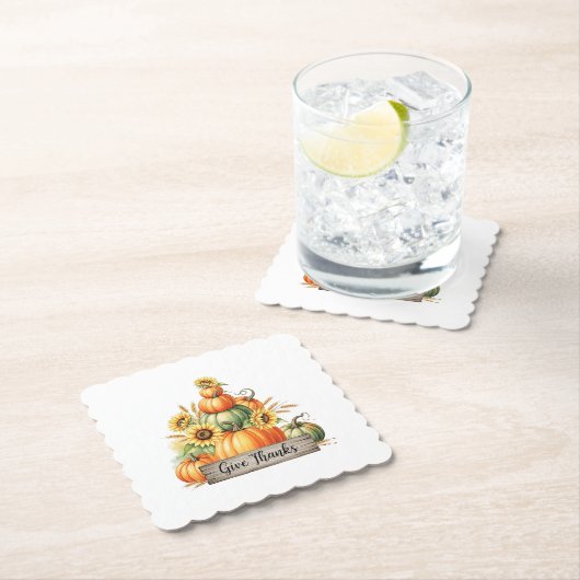Give Thanks Harvest Gathering Untersetzer (Vor Ort)