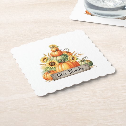 Give Thanks Harvest Gathering Untersetzer (angewinkelt)