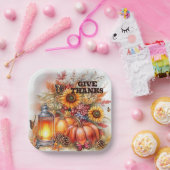 Give Thanks – Lantern Glow  Pappteller (Party)