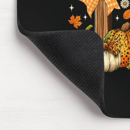 Give Thanks O The Lord Fall Pumpkin Thanksgiving C Mousepad (Ecke)