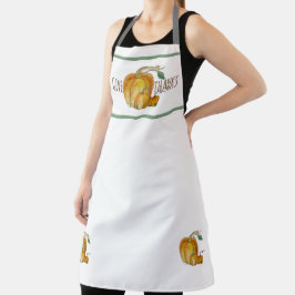 Give Thanks Pumpkin Harvest All-Over Print Apron Schürze