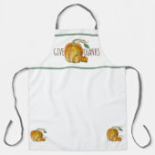 Give Thanks Pumpkin Harvest All-Over Print Apron Schürze (Vorderseite)