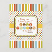 GIVE THANKS Scripture Verse Postcard Postkarte (Vorderseite)
