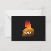 GIVE THANKS THANKSGIVING CARD MITTEILUNGSKARTE (Vorderseite)