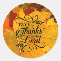Give Thanks to the Lord Beautiful Fall Leaves