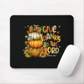 Give Thanks To The Lord Fall Christian Cross Coque Mousepad (Mit Mouse)