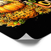 Give Thanks To The Lord Fall Christian Cross Coque Poster (Ecke)