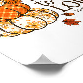 Give Thanks To The Lord Fall Christian Pumpkin Coq Poster (Ecke)