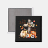 Give Thanks To The Lord Fall Pumpkin Thanksgiving  Magnet (Vorderseite/Rückseite)