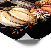 Give Thanks To The Lord Fall Pumpkin Thanksgiving  Poster (Ecke)