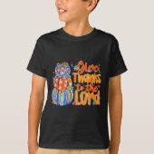Give Thanks To The Lord Fall Pumpkin Thanksgiving T-Shirt (Vorderseite)
