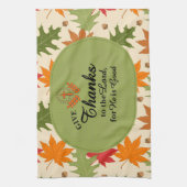 Give Thanks to the Lord | Personalized Fall  Geschirrtuch (Vertikal)