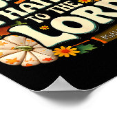 Give Thanks To The Lord Psalm 107_1 Autumn Gift Poster (Ecke)