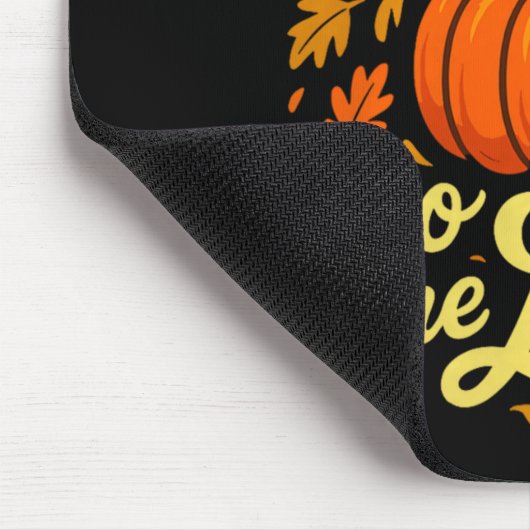 Give Thanks To The Lord Pumpkin Christian Fall Des Mousepad (Ecke)