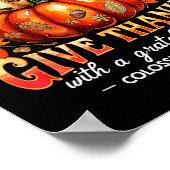 Give Thanks With A Grateful Heart Bible Verse Pump Poster (Ecke)