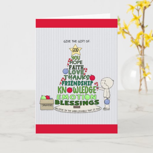 Give the Gift of: Word Tree  Karte (Gelbe Blume)