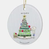 Give the Gift of: Word Tree  Keramik Ornament (Links)